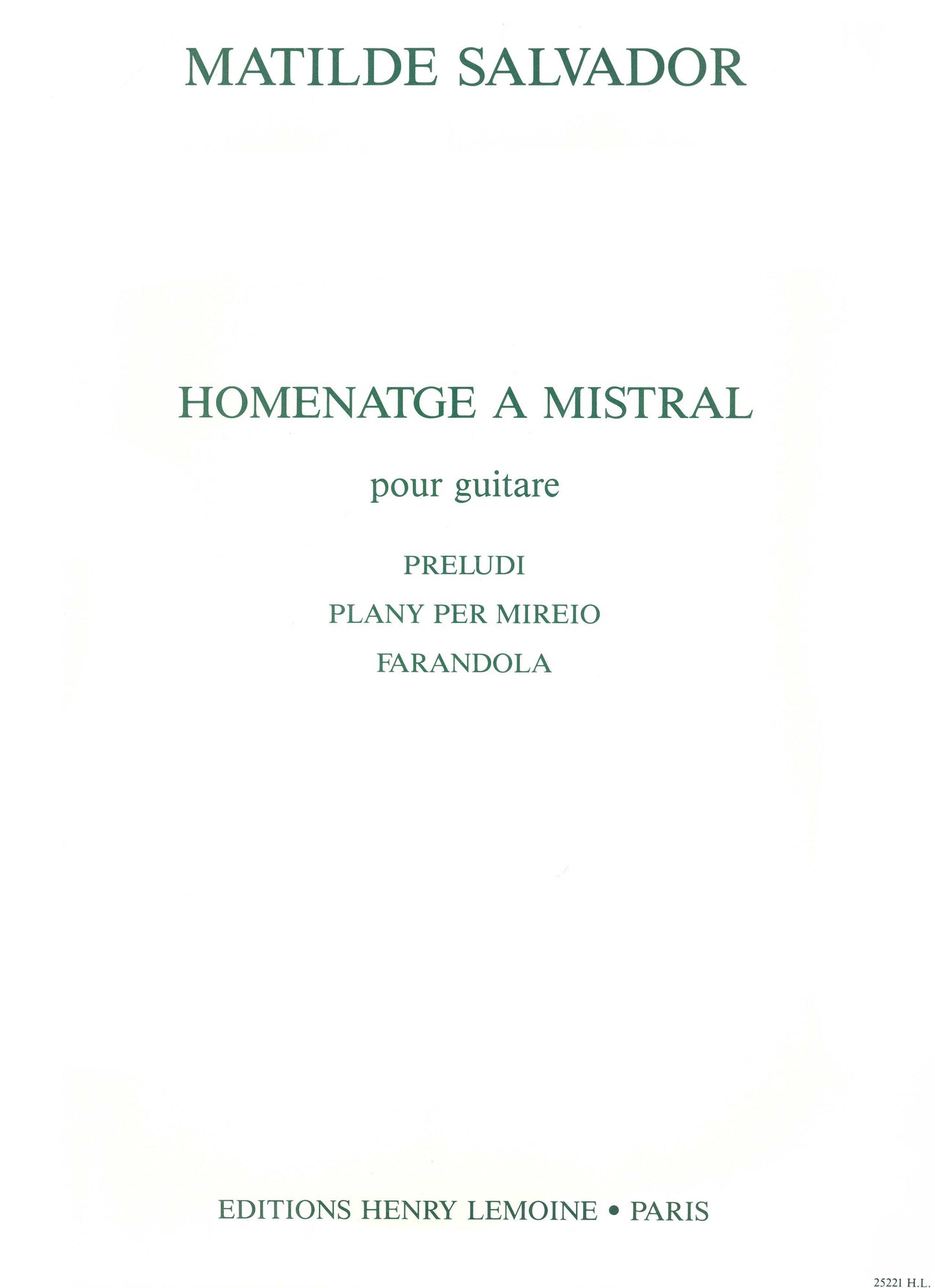 Homenatge à Mistral