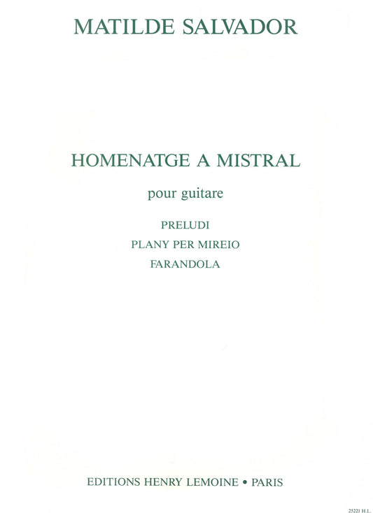 Homenatge à Mistral