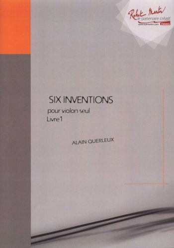 Inventions (6) pour violon seul - Livre 1