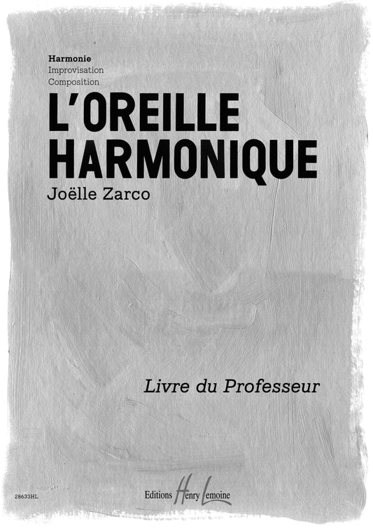 L'oreille harmonique Vol.1 Harmonie - livre du professeur
