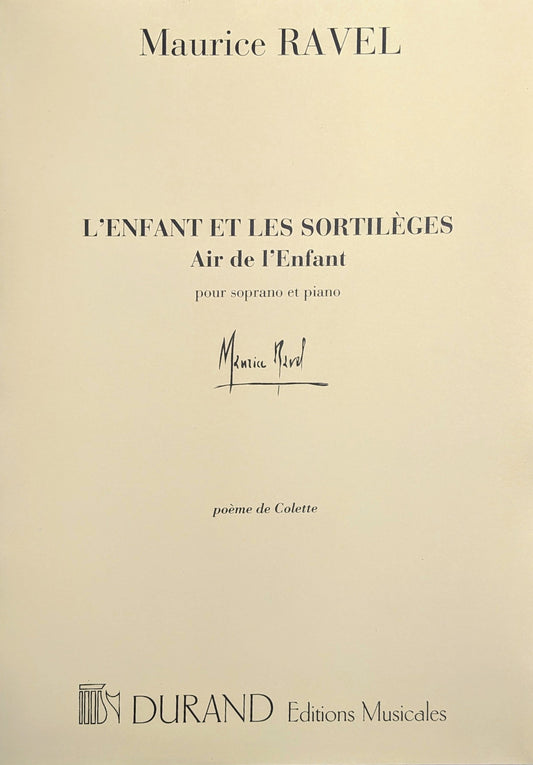 Air De L'Enfant Et Les Sortileges