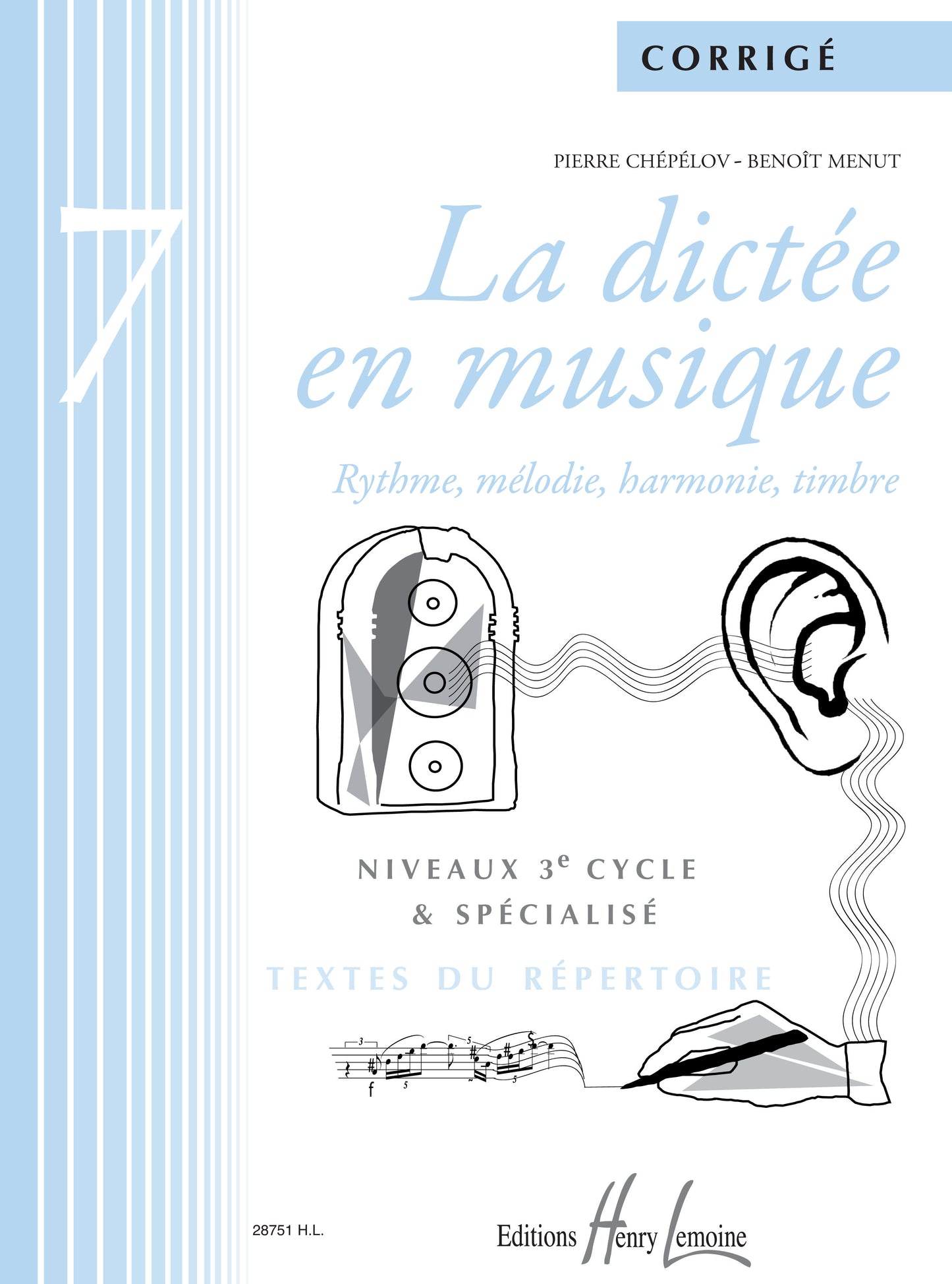 La dictée en musique Vol.7 - corrigé