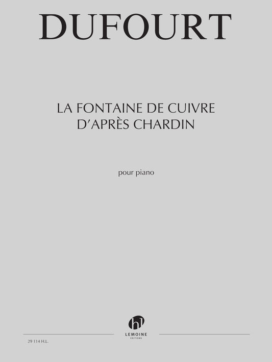 La Fontaine de Cuivre d'après Chardin
