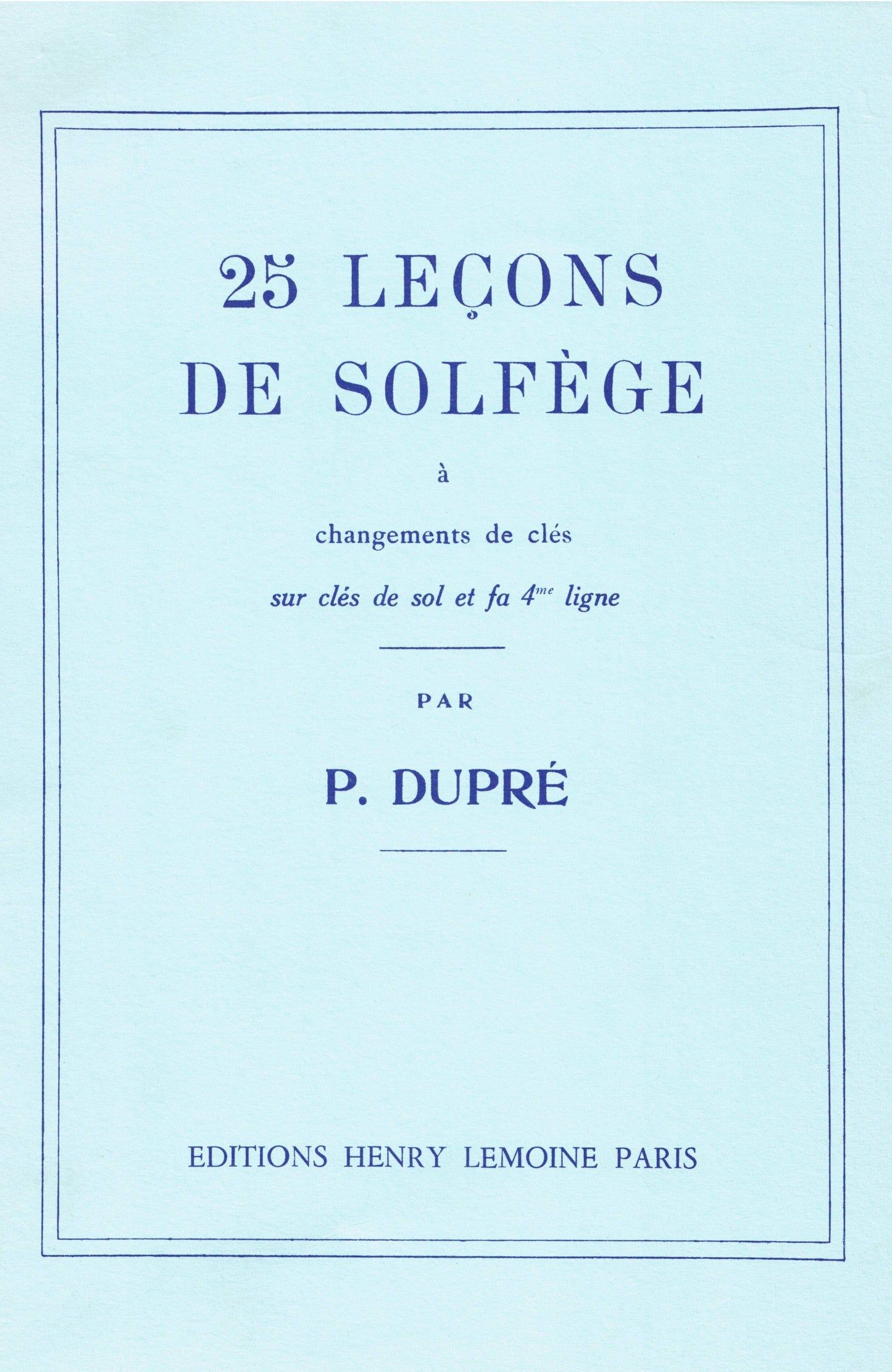 Leçons 2 clés (25) avec accompagnement