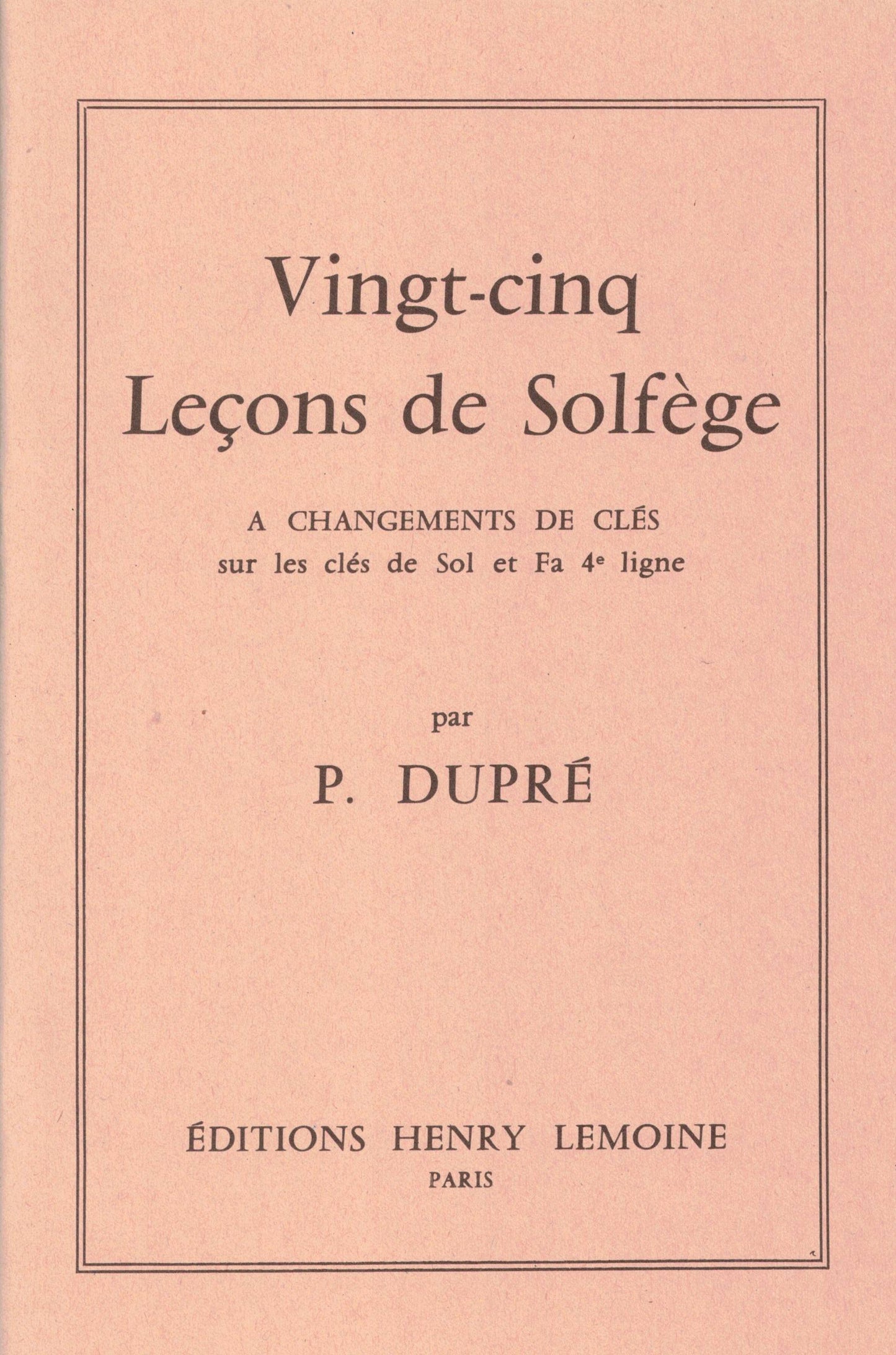 Leçons 2 clés (25) sans accompagnement