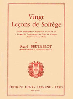 Leçons de solfège (20) en clé de sol sans accompagnement