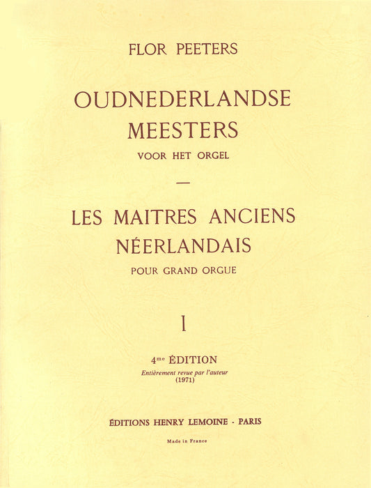 Les Maîtres anciens néerlandais Vol.1