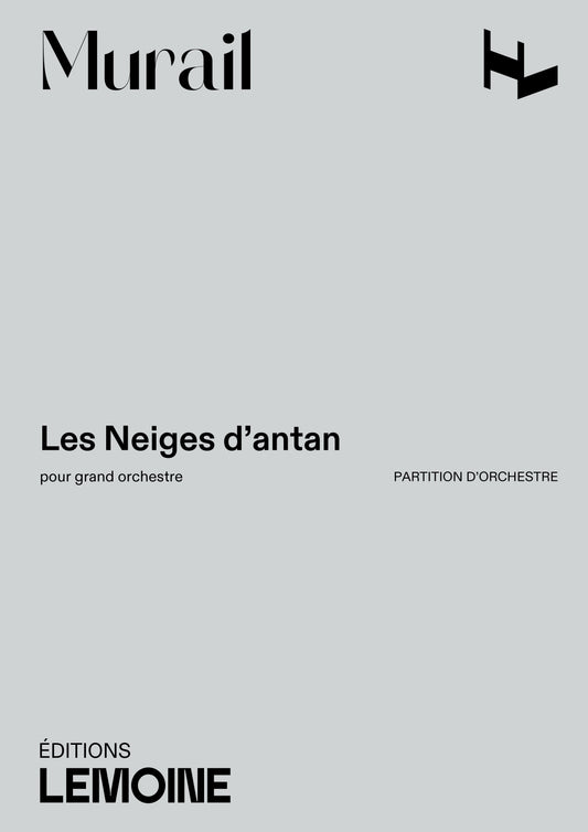 Les Neiges d'antan