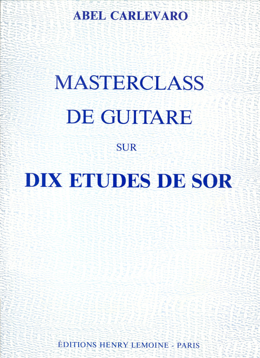 Masterclass : 10 Etudes de Sor