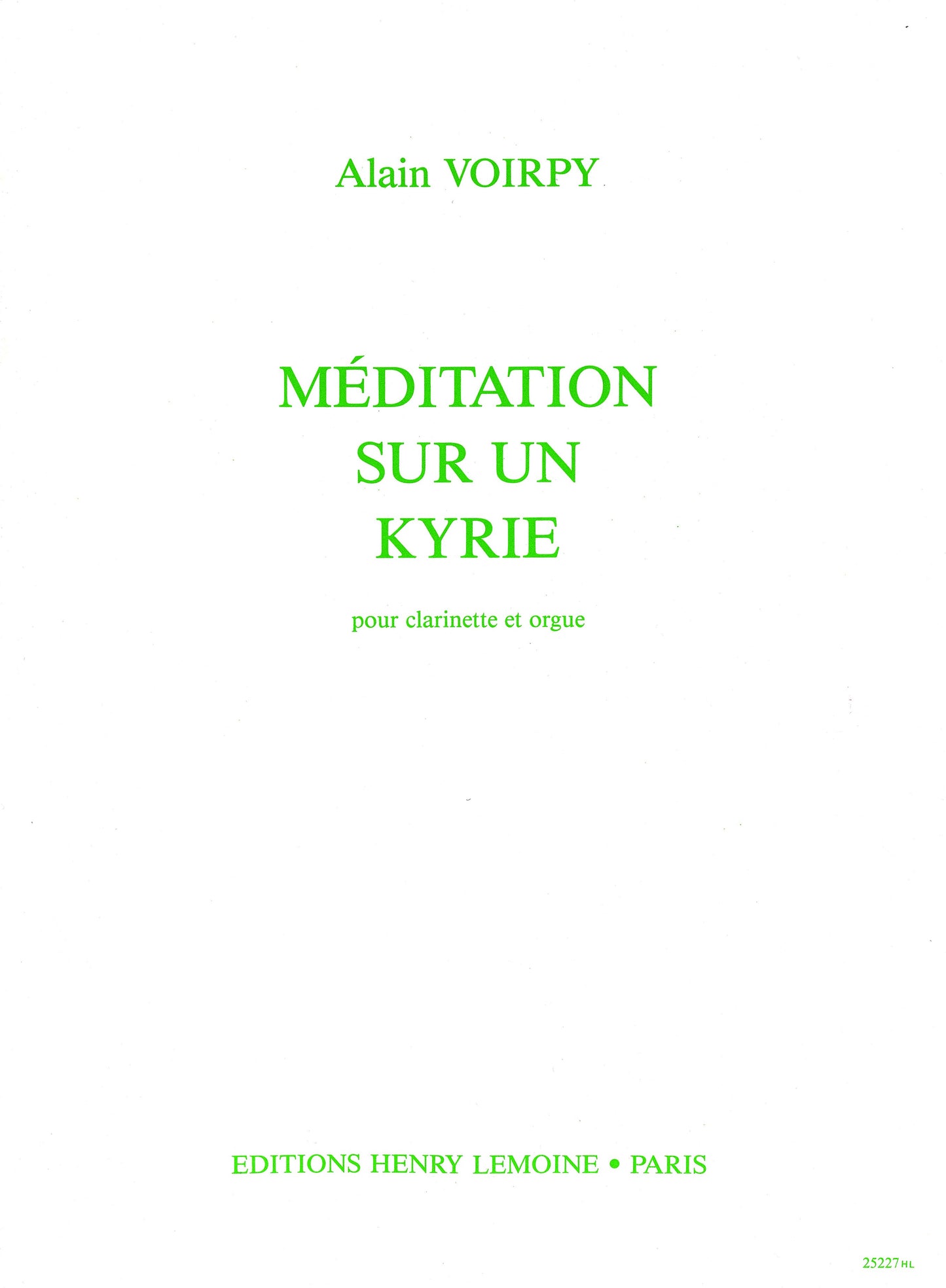 Méditation sur un Kyrie