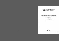 Perspectivae Sintagma I (Canons)