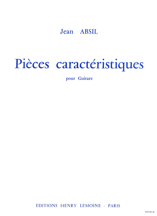 Pièces caractéristiques