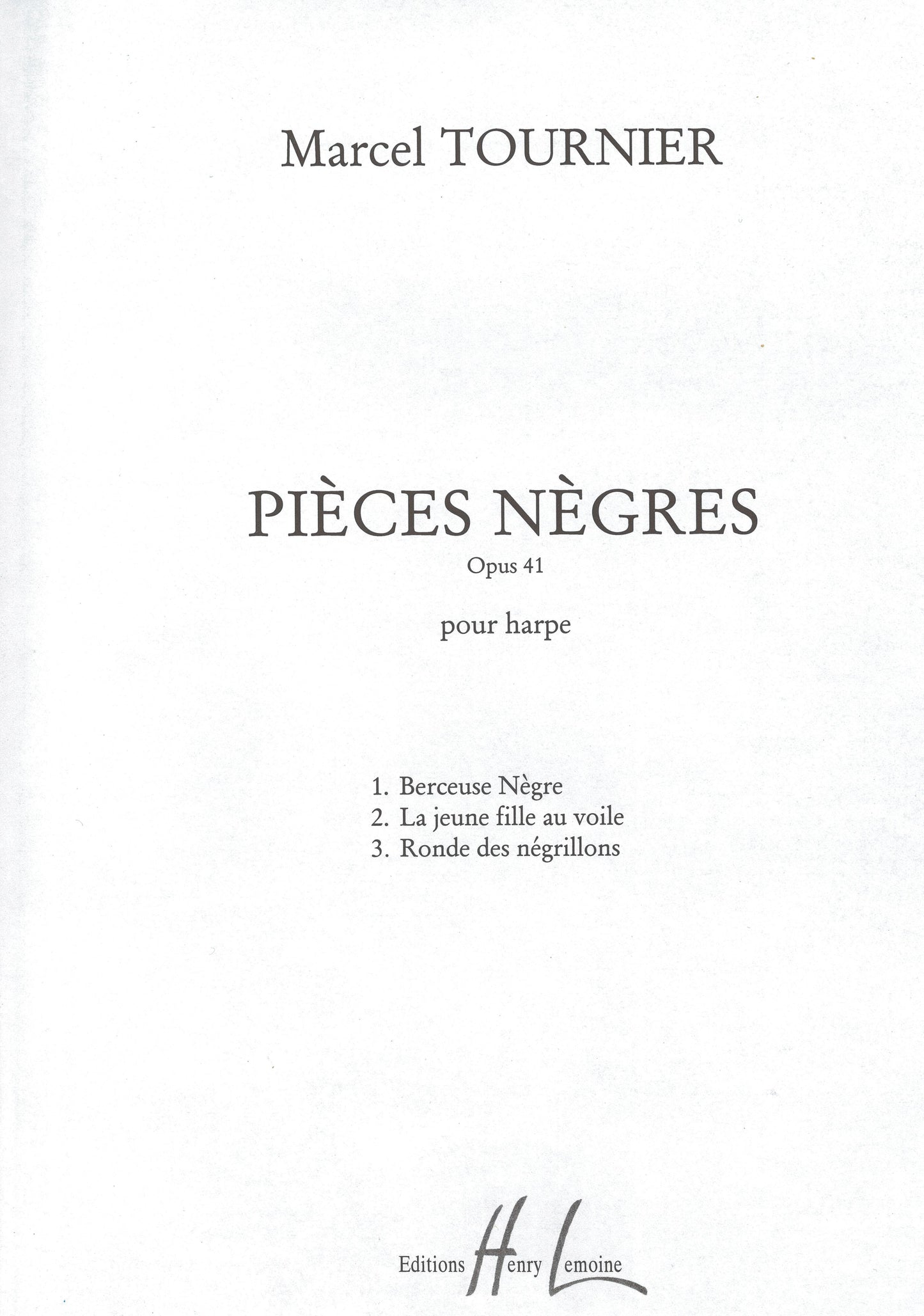 Pièces nègres (3) Op.41
