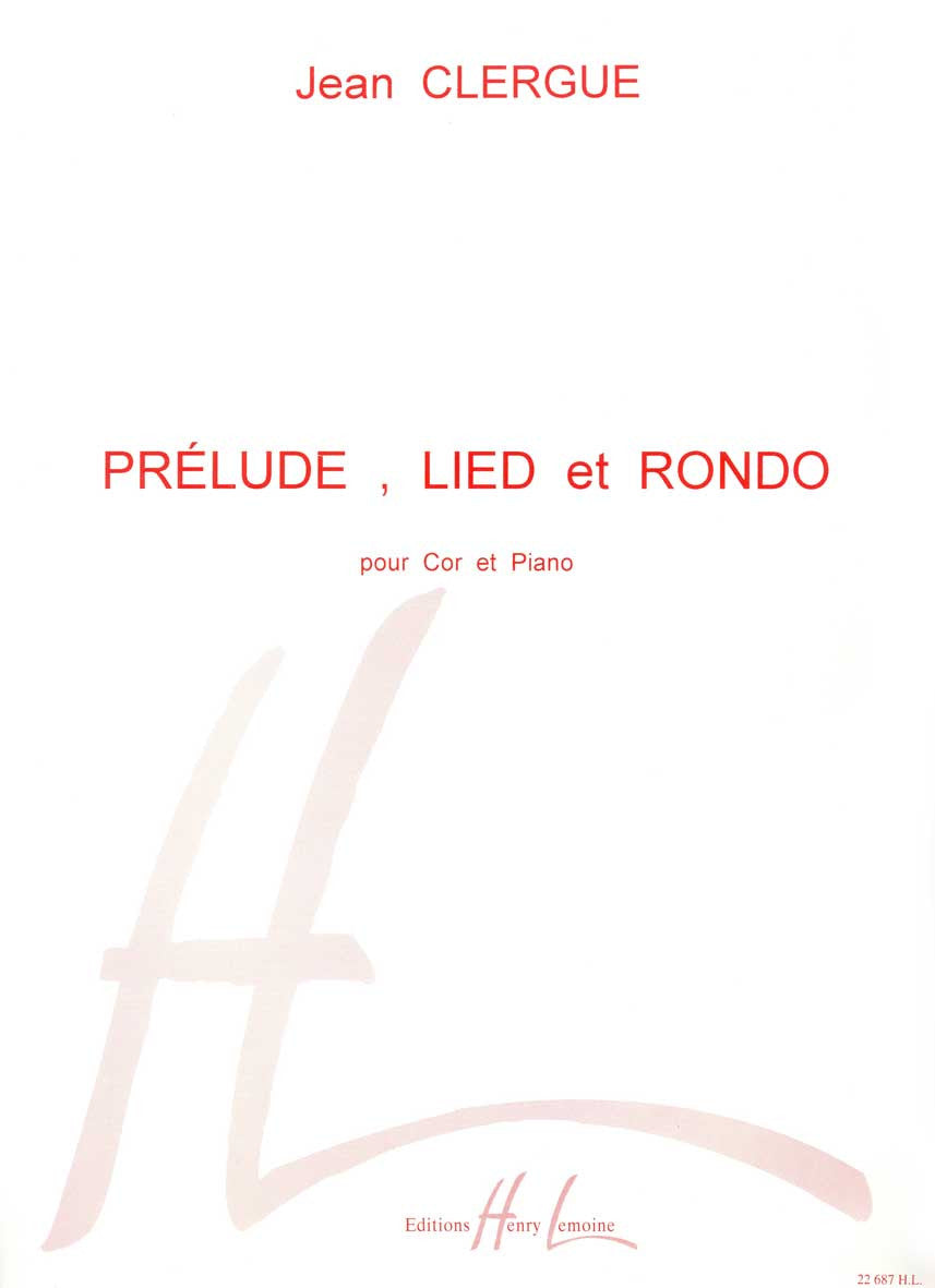 Prélude, Lied et Rondo