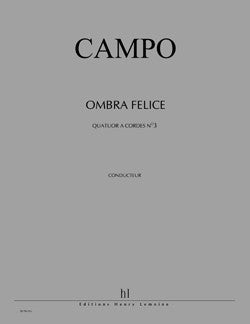 Quatuor à cordes n°3 Ombra felice
