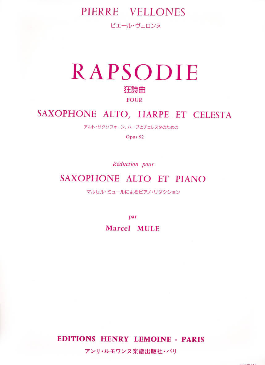 Rapsodie Op.92