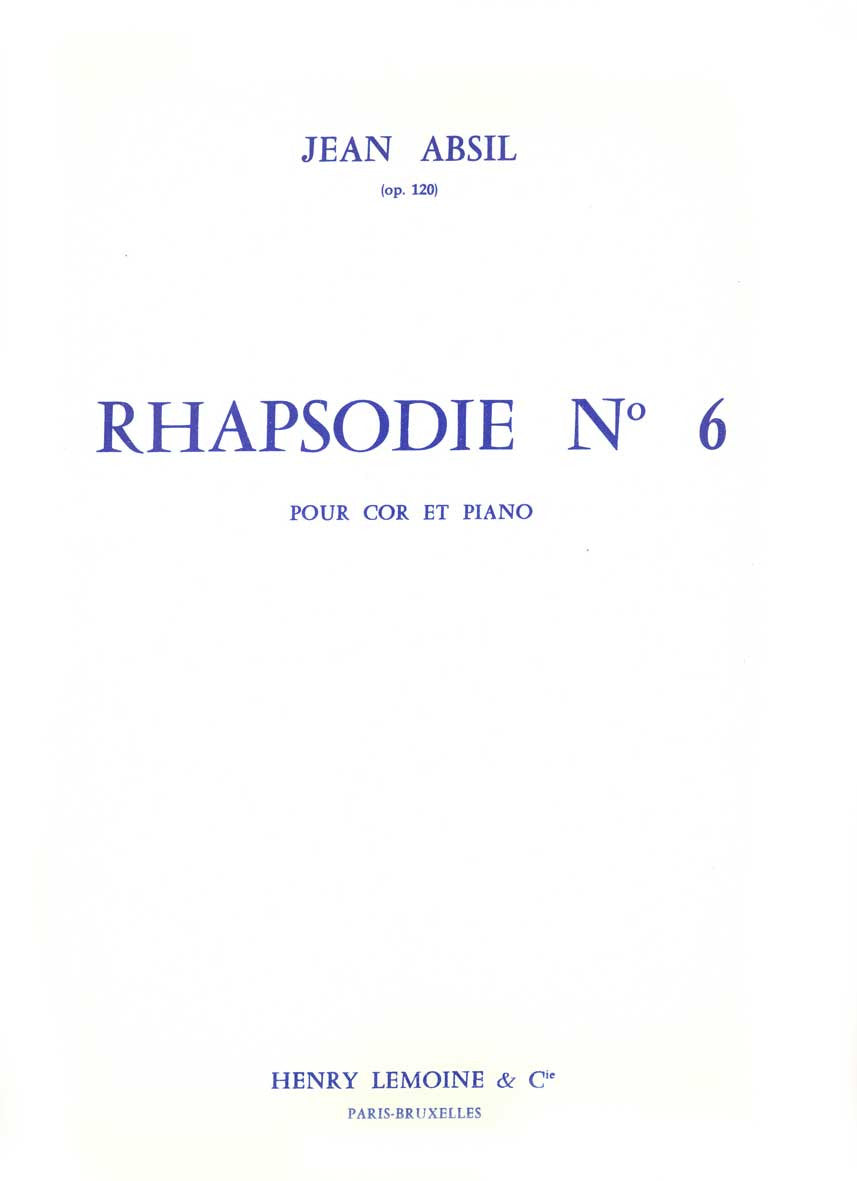 Rhapsodie n°6 Op.120
