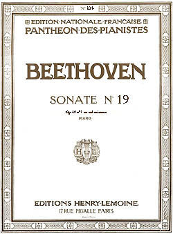 Sonate n°19 Op.49 n°1 en Sol min.