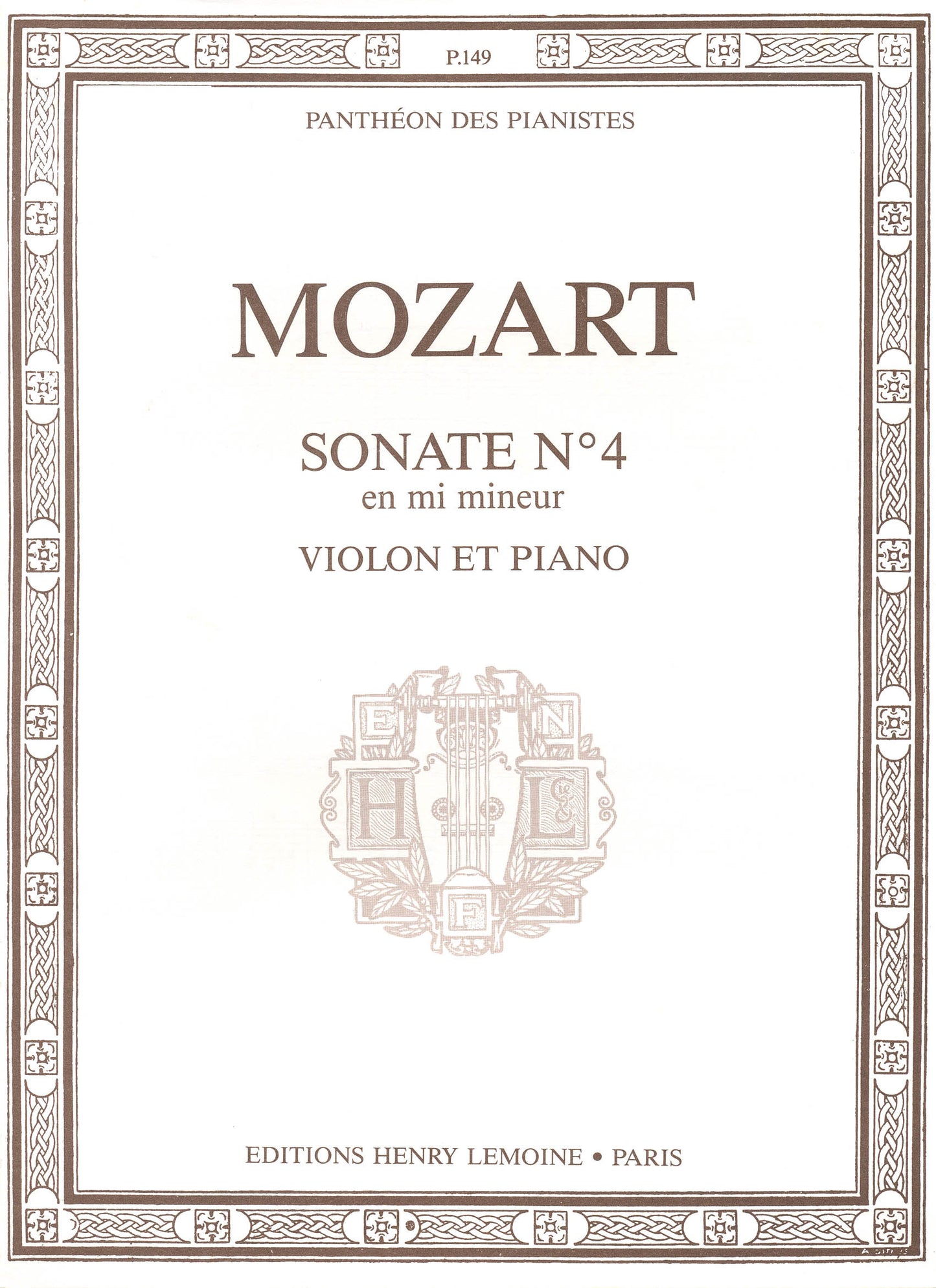 Sonate n°4 en Mi min.