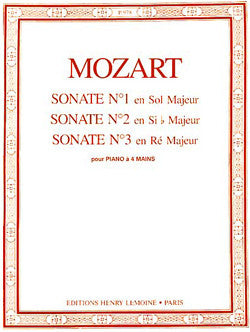 Sonates à 4 mains n°1 à 3