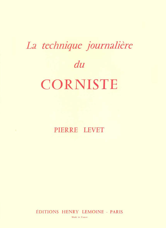 Technique journalière du corniste