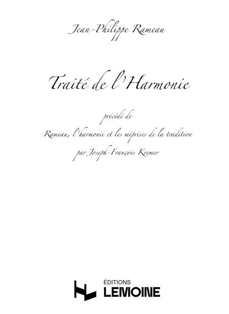 Traité de l'harmonie