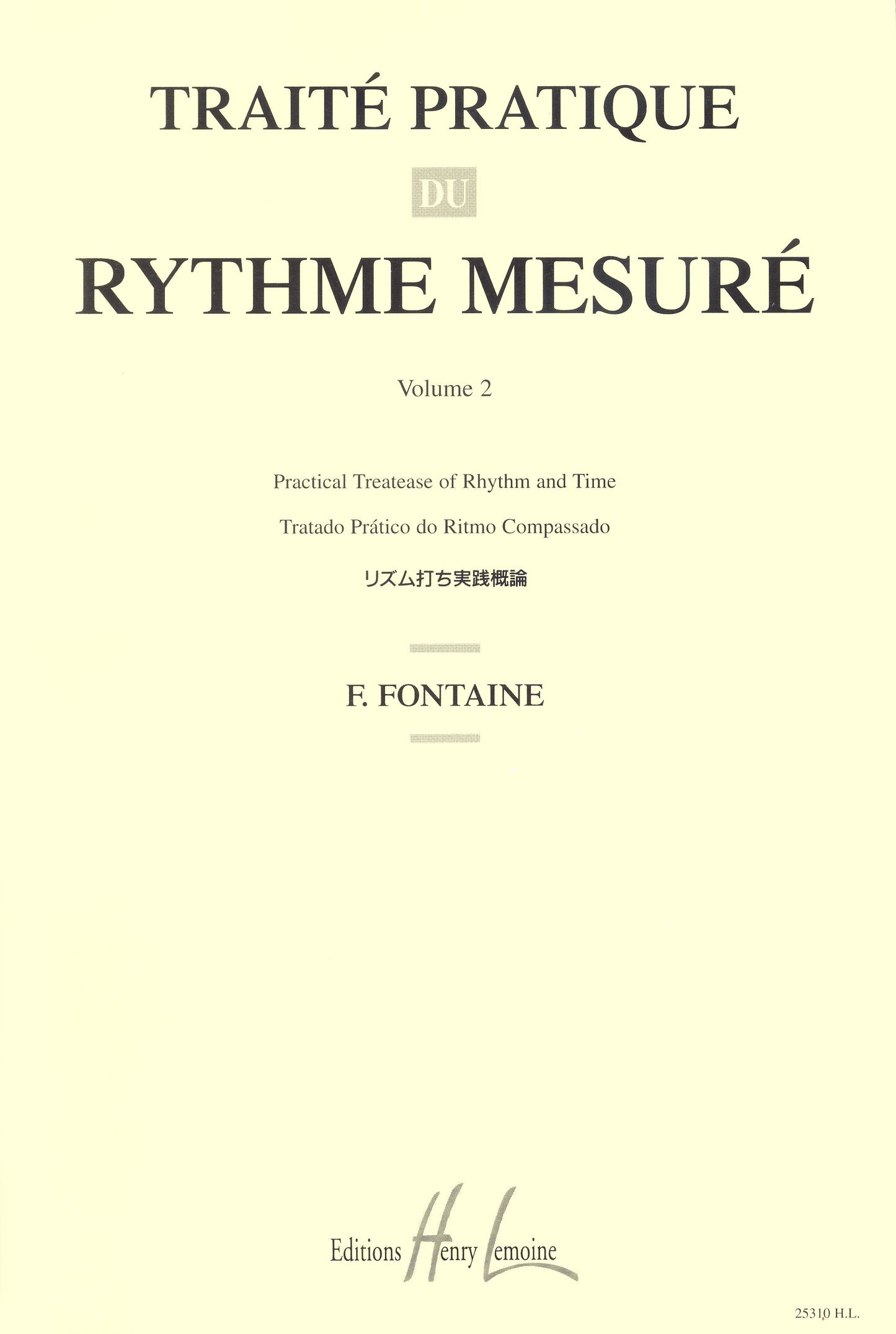Traité du rythme Vol.2