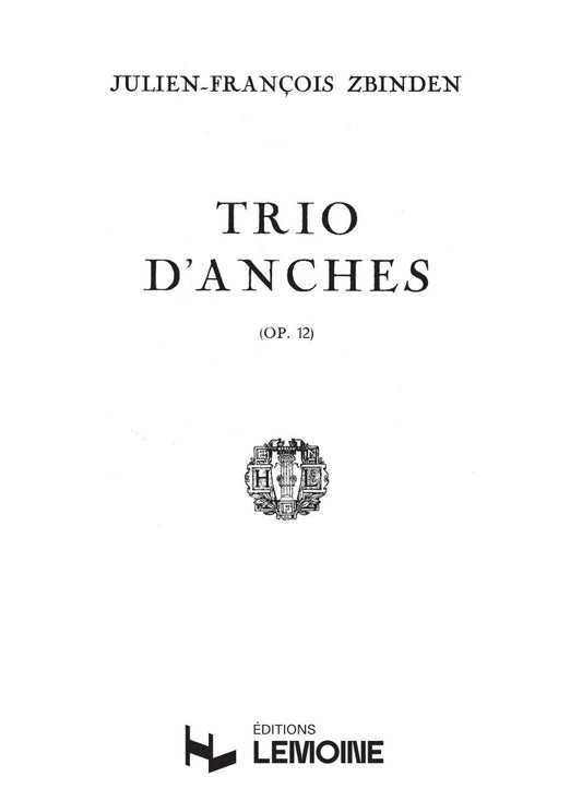 Trio d'anches Op.12